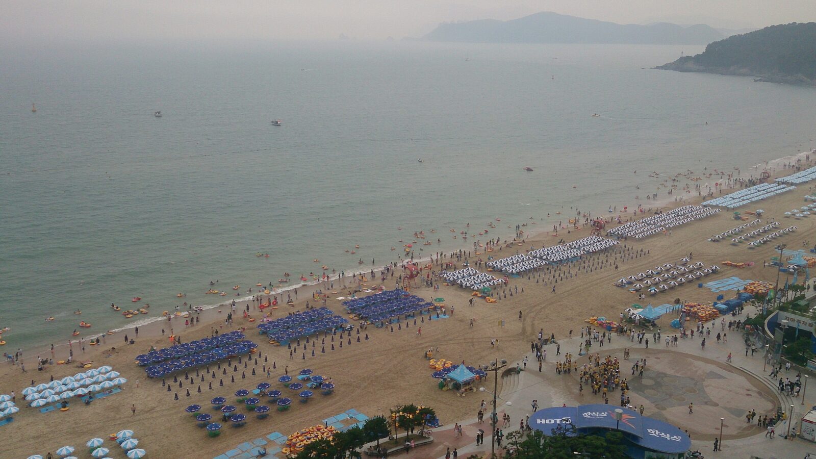 부산 해운대해수욕장 여름철 해변 풍경 자료사진