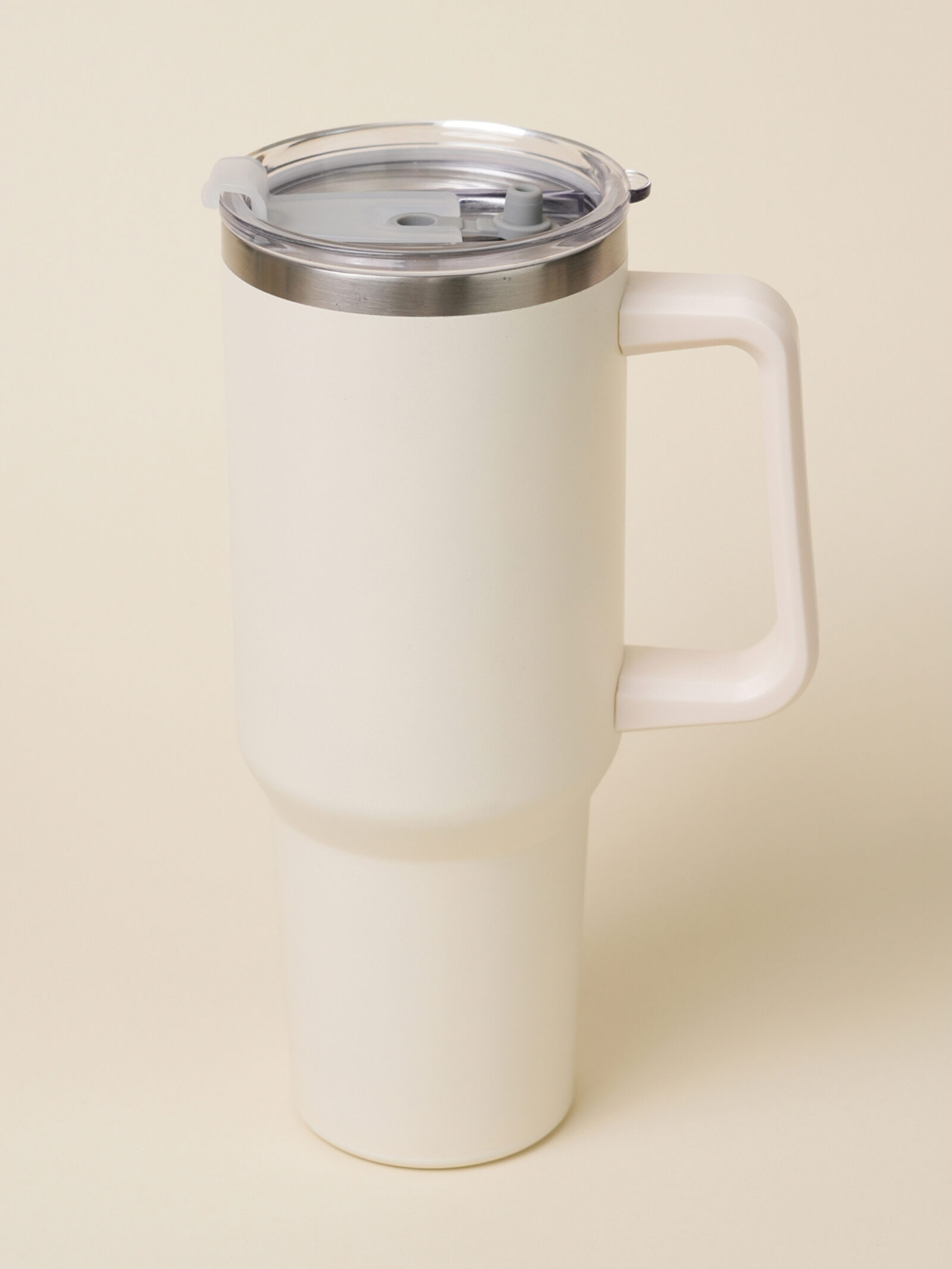 다이소 대용량 핸들 텀블러 1200ml 아이보리